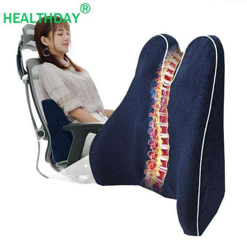 Image of Large Comfort Chair Back Support Pillow Memory Foam