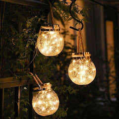 New LED Solar Light Crystal Ball
