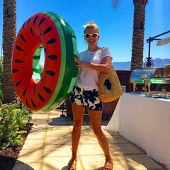 High Quality Watermelon Circle Pool Float Circle Swimming Ring for Kids & Adults