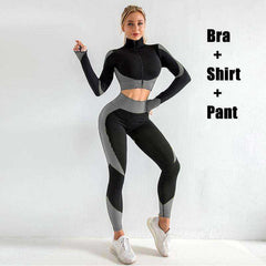 New Women's Sportwear Yoga Fitness Sets Clothing