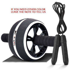 2 in 1 Ab Roller&Jump Rope No Noise for Arm Waist Leg Exercise Gym Fitness Equipment