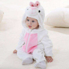 Animal Style Baby Onesie Hooded Cartoon Romper