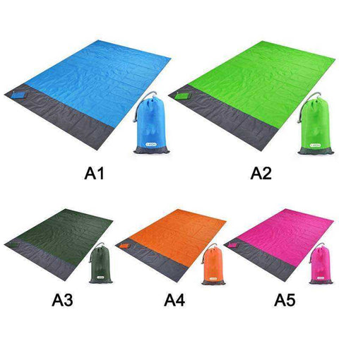 Image of 2x2.1m Waterproof Beach Blanket Folding Outdoor Picnic Mat
