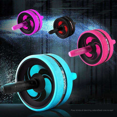 2 in 1 Ab Roller&Jump Rope No Noise for Arm Waist Leg Exercise Gym Fitness Equipment