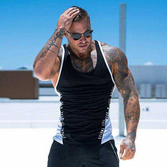 Men Bodybuilding Tank Tops Workout Cotton Sleeveless Shirt Stringer Singlet Vest