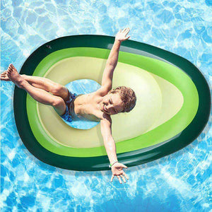 Green Avocado Inflatable Swimming Pool Beach Raft Float