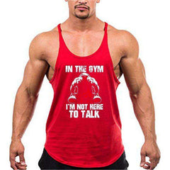 Men Anime Bodybuilding Cotton Stringer Tank Tops