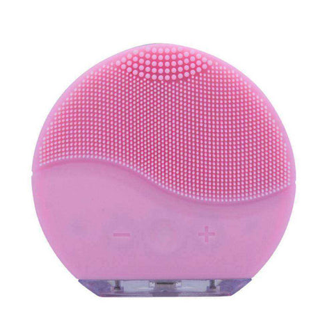 Image of Electric Sonic Vibration Massager Silicone Facial Cleansing Brush