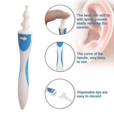 16 Tips Easy Earwax Removal Soft Spiral Cleaner