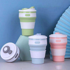 Travel Collapsible Silicone Folding BPA FREE Food Grade Drinking Water Tea Coffee Mugs
