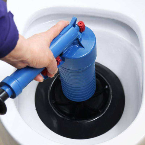 Image of Air Power Drain Blaster Manual Sink Plunger Opener Cleaner Pump For Bath Toilets