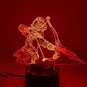 3D Night Lights LED Changing Anime Link