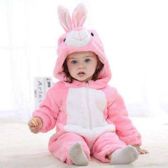 Animal Style Baby Onesie Hooded Cartoon Romper
