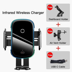 New 2020 Aesthetic High Quality Car Wireless Charger With LED Charge Indicator