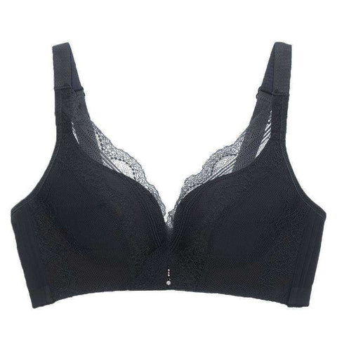 Image of Sexy High Shoulder Strap Exquisite Lace Noodle Push-Up Four Buckle Bra