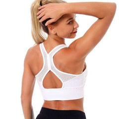Aesthetic Breathable Mesh Sports Bra Tank Top For Women