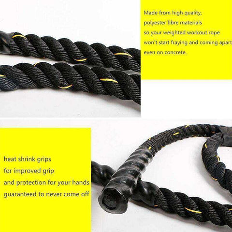 Image of 25mm Heavy Crossfit Weighted Battle Skipping Jump Ropes