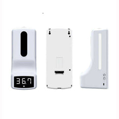 New Wall Mounted Touchless No Contact K9 Infrared Lcd Temperature Thermometer Sanitizer Sensor Machine With Automatic Liquid Soap Dispenser