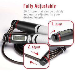Jump Rope Digital Counter Indoor/Outdoor Fitness Training