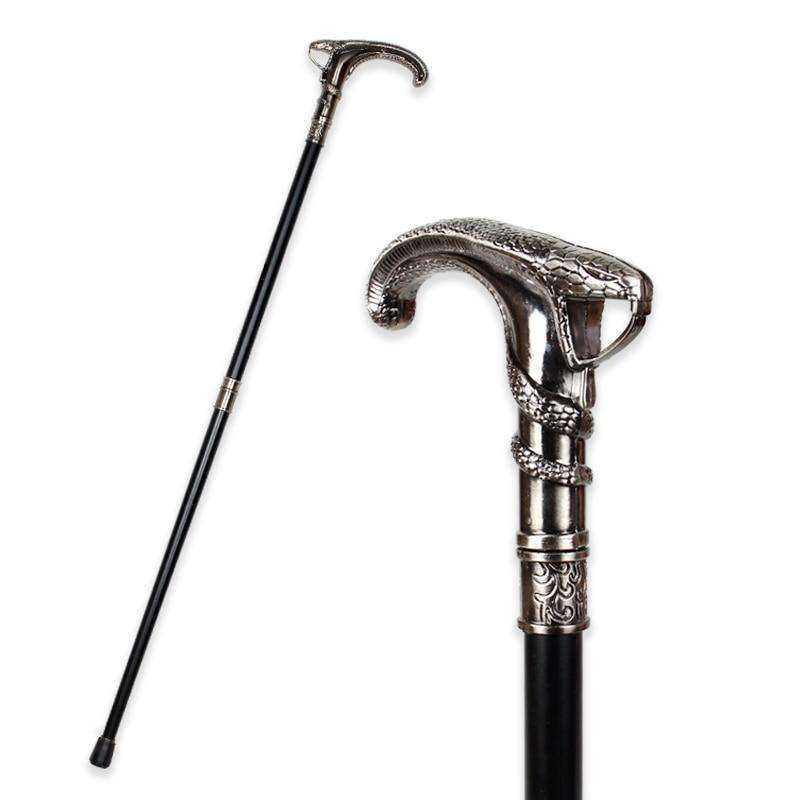 Fashion Decorative Snake-Head Luxury Walking Cane For Men