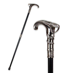 Fashion Decorative Snake-Head Luxury Walking Cane For Men