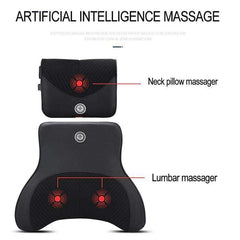 Car Massage Neck Headrest Seat Back Support Pillow