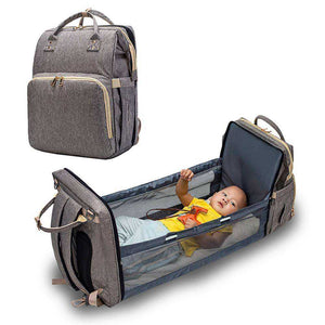 Multi-purpose Storage Travel Bag Convertible Baby Diaper Bag Bed