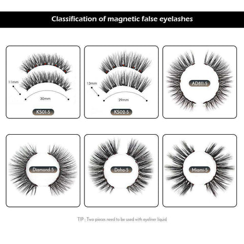 Image of Aesthetic Adorable Magnetic False Eyelashes Extension Kit