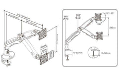 Spring Arm 22-35 Inch Screen Monitor Holder