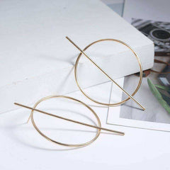 Simple Fashion Minimalist Geometric Circle Earring