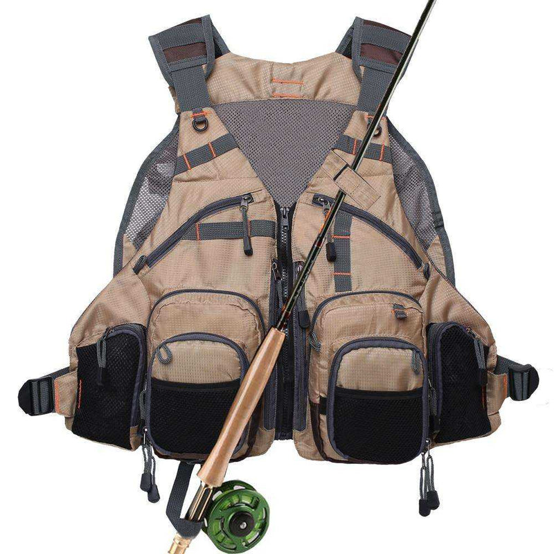 Fly Fishing Vest Pack for Trout Fishing Gear and Equipment Multi-function Backpack