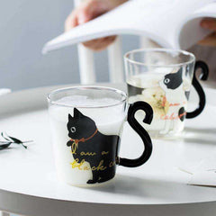 Coffee Milk Tea Water Red Wine Beer Champagne Cartoon Creative Cute Cat Mug