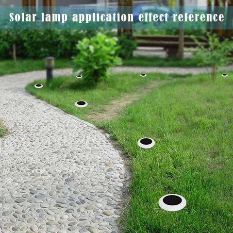 Image of Waterproof Solar Panel Outdoor Grounding Garden Yard Path Lawn Lamp