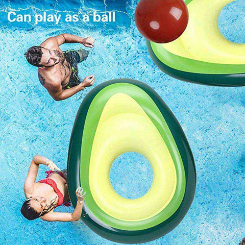 Image of Beach Sports Avocado Swimming Ring Inflatable Swim Giant Pool Float For Adults For Pool Tube Circle Float Swim Pool Toy