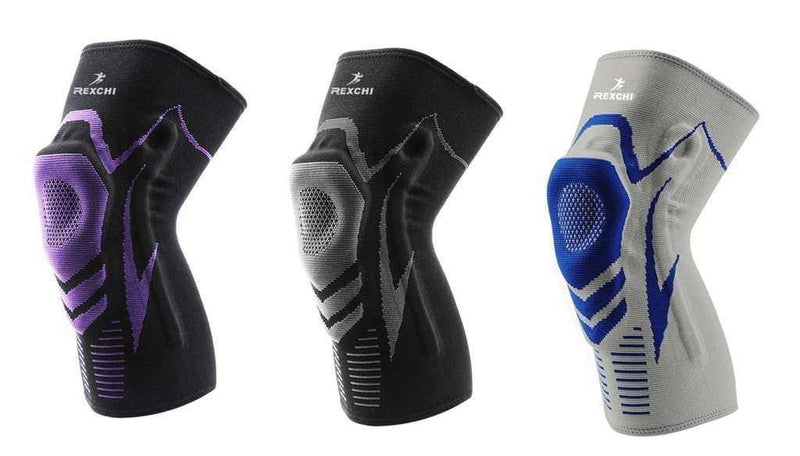 Basketball Elastic Non-slip Patella Brace Knee Pads with Support Silicon Padded