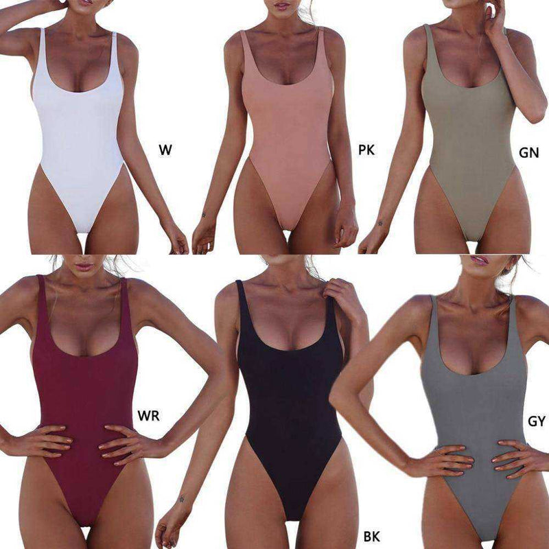 Aesthetic 2020 Sexy Backless One Piece Swimsuit For Women