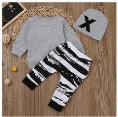 Adore Me Don't Bore Me 3pcs Baby Toddler Outfit Hat
