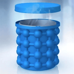Portable Space Saving Ice Cube Maker Tray Cylinder
