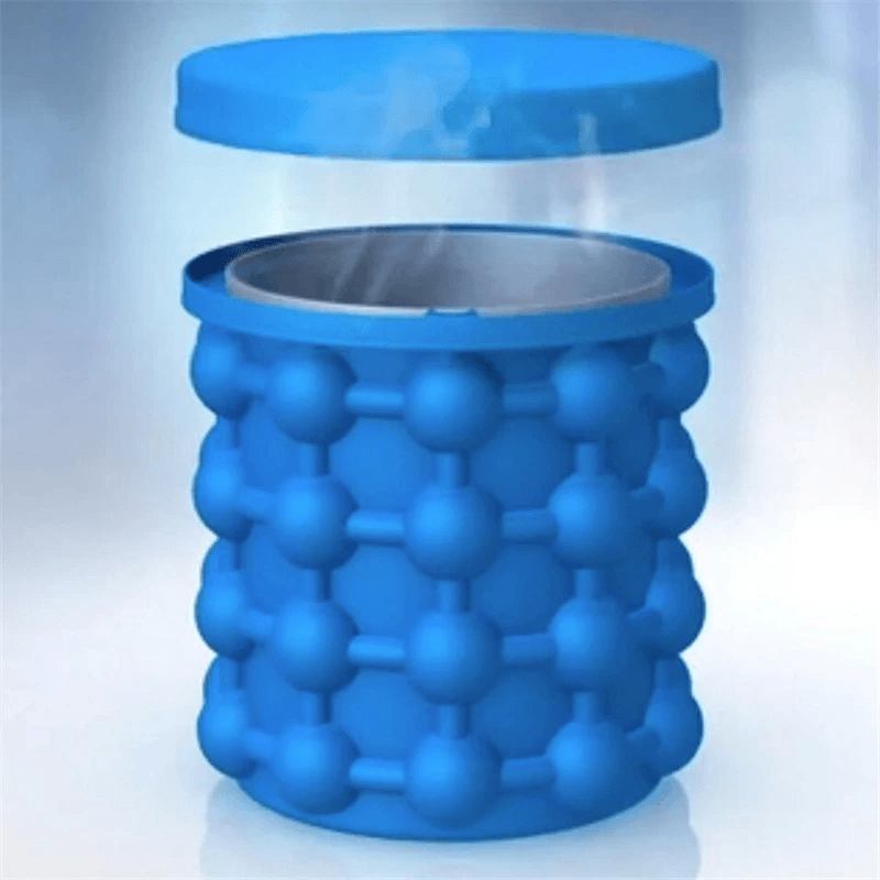 Portable Space Saving Ice Cube Maker Tray Cylinder