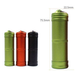 Waterproof Aluminum Alloy Medicine Sealed Can Bottles with Keychain