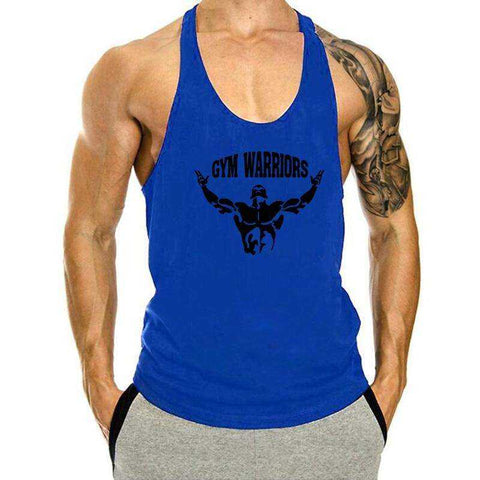 Mens Gym Fitness Clothing Workout Cotton Sleeveless Stringer