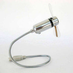 Mini Led USB Portable Clock Fan Gadgets