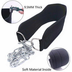 Thick Neoprene Weight Lifting Belt with Chain Dipping