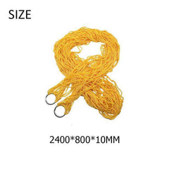 Nylon Hammock Yard Outdoor Travel Hanging Mesh Net Sleeping Bed