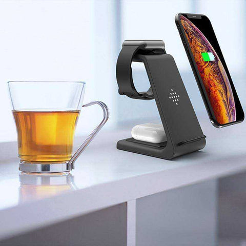 Image of Aesthetic New 3 In 1 Iphone Pro Wireless Charger Stand