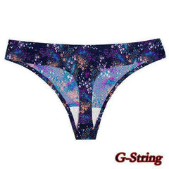 Sexy Seamless Flowers Print  Slip Breathable Underwear For Women