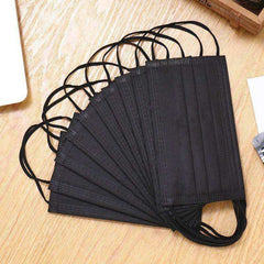 3 Layer Black Disposable Facial Masks