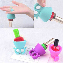 Flexible Durable Silicone Nail Polish Bottle Holder