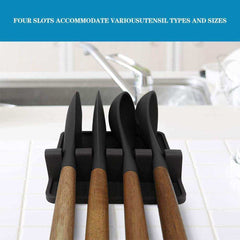 Silicone Utensil Rest Drip Pad Heat-Resistant Rack Shelf