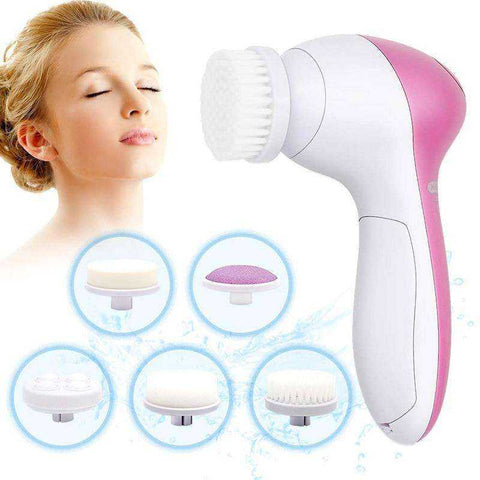 5 in 1 Face Cleansing Silicone Facial Brush
